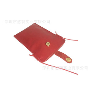 Funda de teléfono de cuero PU, mini funda de teléfono con correa para el cuello, funda para batería externa, funda protectora universal para teléfono, personalizable. - Product Image 5