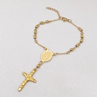 Bracelet de prière en acier inoxydable Vierge Marie pour les croyants catholiques, bijou de communion, cadeau spirituel