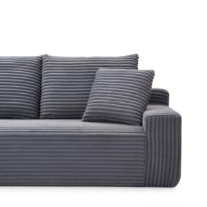 Juego de sofá de tela de pana para 2 personas personalizable, cómodo respaldo de espuma comprimida, único Hotel, sala de estar, Villa, visualización de películas - Product Image 4