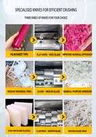 Broyeur en plastique pour le recyclage de film/sac/bouteille/conteneur/injection/coque électronique tous les types de déchets plastiques