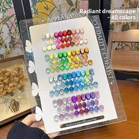 Ensemble de gel pour ongles 24 couleurs Moonlight Cat Eye Gel UV non toxique sans TPO sans HEMA longue durée avec source de lampe LED