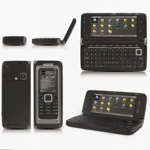 Negócio do telefone móvel original E90 desbloqueado telefones celulares 3G telefone dobrável
