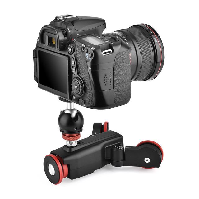 TL MEDIA APP Controlled 3-wheel Camera Video Track Dolly for Smart Phone DSLR Camera