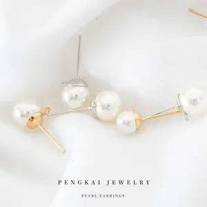 High Quality Pearl Earrings Wholesale Iron Earrings For Women Jewelry Pearl Earring