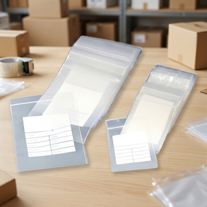 Custom Logo Printed LDPE Ziplock Bags Clear Reclosable Plastic <b>Packaging</b> Pouch With Write On Panel For Pill <b>Jewelry</b> Hardware - Product Image 3