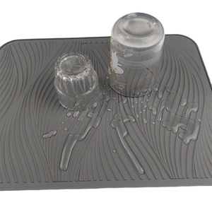 BPA miễn phí Silicone cống Pan món ăn khô Pad chịu nhiệt khô Mat cho các món ăn và kính không trượt - Product Image 1