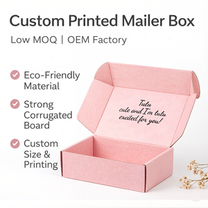Caja de Envío Rígida Plegable Personalizada con Logotipo para Empaque de Cosméticos y Cuidado de la Piel para Comercio Electrónico - Product Image 2