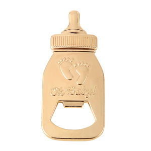 Ouvre-bouteille pour bébé en alliage de zinc, design empreinte de pied, cadeau d'anniversaire, couleur bleu rose - Product Image 5