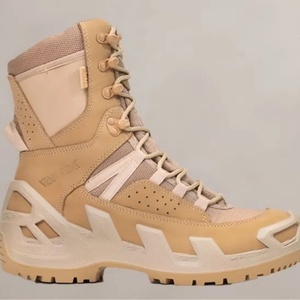 Chaussures de randonnée montantes DF en cuir véritable à huit griffes, respirantes, imperméables, antidérapantes et amortissantes pour le sport et les voyages - Product Image 3