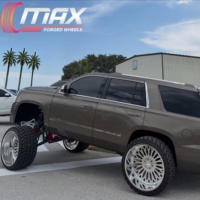 Jantes de camion monobloc Super Single à déport profond, sur mesure, 22x12 24x14 28x16 8x6.5 8x165.1 pour Dodge Ram 2500 3500 et GMC Sierra 2500HD