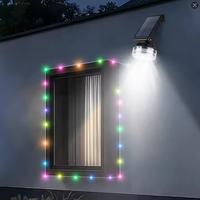 Lampe murale extérieure LED étanche IP65 avec détecteur de mouvement, batterie Li-ion, énergie solaire, pour jardin et camping, super lumineuse