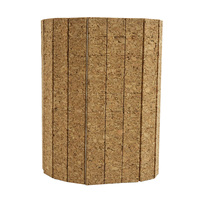 Séparateur en liège et mousse autocollante 3+1 mm d'épaisseur, 18x18 mm, écologique et durable, pour la séparation des portes et des vitres (vis incluse)
