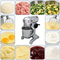 Robot pâtissier professionnel 10L avec bol en acier inoxydable, 3 vitesses, moteur puissant, prix usine