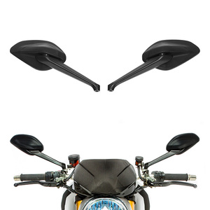 Paires de rétroviseurs latéraux pour moto TCMT, compatibles avec <span class=keywords><strong>Ducati</strong></span> <span class=keywords><strong>Diavel</strong></span> <span class=keywords><strong>Monster</strong></span> 821 Dark 1200 1200S, rétroviseurs noirs - Product Image 2