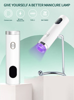 Lampe à ongles UV LED portable rechargeable 3W mini, sans fil, avec support magnétique, séchage rapide, type-C, USB