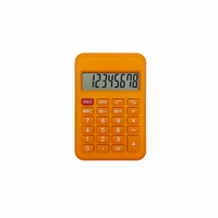 Clavier en caoutchouc mignon promotionnel enfants adorent 8 chiffres électronique mini calculatrice de poche portable personnalisé