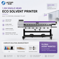 Mesin Printer Plotter Digital Inkjet LETOP I3200 Xp600 Kanvas Eco-solvent Roll untuk Stiker Vinyl Besar 6ft, Mesin Printer Eco Solvent