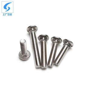 Perno de Carrocería de Acero Inoxidable 304 DIN603 M6 M8 M10 M12 con Cabeza Redonda y Cuello Cuadrado para la Industria de la Construcción en Madera - Product Image 1