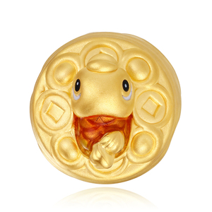 2025 Trendy 0,95G Fortune con cuentas de oro duro para pulsera 24K accesorios de joyería de gama alta sólidos - Product Image 2