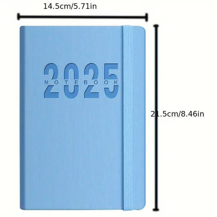 2025 Custom Leather Executive Daily Planner Agenda Notebook