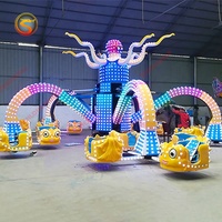 Grande attraction de fête foraine, équipement de parc d'attractions, jeux de parc d'attractions géants, manège poulpe à vendre