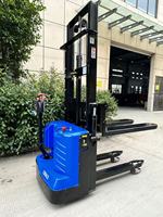Chariot élévateur électrique Worui pour marché de gros, 1,5 tonne, batterie plomb-acide 48V, usage intérieur, pneus polyuréthane, fourches 1200mm