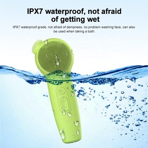 Mini điện sâu rửa mặt làm sạch chất tẩy rửa Silicone mặt làm sạch bàn chải điện Sữa rửa mặt da - Product Image 4