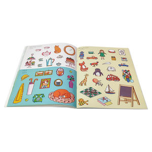 Nouveau produit mignon autocollant livre maison <span class=keywords><strong>de</strong></span> poupée autocollant réutilisable livre Montessori jouets livre d'images pour enfants - Product Image 2