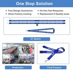 No Minimum Order Printed Sublimation Neck Lanyards With Logo Custom Eco Friendly Keychain Polyester Lanyard - Product Image 2