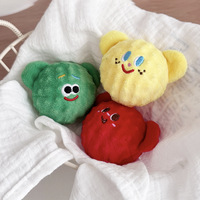 Nouvelle balle jouet pour chien en peluche et TPR, mignonne, en forme d'animal de dessin animé, souple et rebondissante, pour le nettoyage des dents molaires, anti-ennui, interactive, couineuse, vente en gros