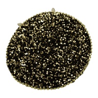 Chapeau de Capitaine Personnalisé Fait Main avec Strass et Paillettes Y2K Unisexe pour Fête, Accessoire Bling pour Adulte, Idéal Festival et Rave