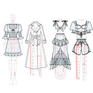 Juego de Reglas de <span class=keywords><strong>Curva</strong></span> Francesa, Diseño de Patrones Humanoides <span class=keywords><strong>para</strong></span> Confección, Sastrería, Diseño de Moda - Product Image 2