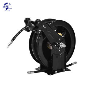 بكرة خرطوم للحديقة مصنوعة من المعدن قابلة للطي تعمل بالضغط العالي وتستخدم للتخلص من الماء والوقود والهواء - Product Image 4