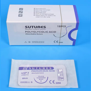 Fabrikanten Opneembare Pga Pdo Pgla 75Cm Aanpasbaar 1/2 Omgekeerd Snijden Chirurgische Hechtingen Nylon Zijde <span class=keywords><strong>Catgut</strong></span> Draad - Product Image 4