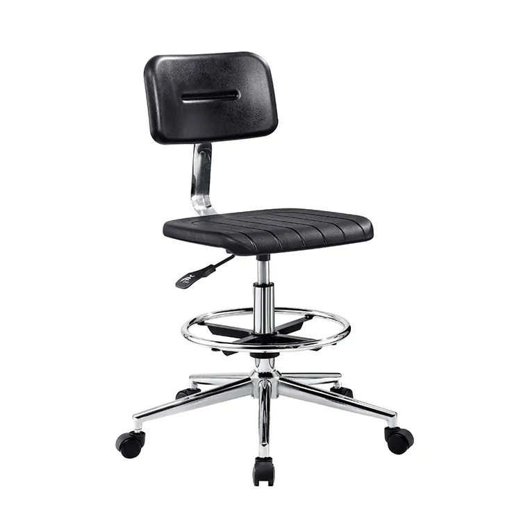Hoe selling Industrial chair swivel chair with backrest/ Cleanroom antistatic leather chair/ESD laboratory chair
