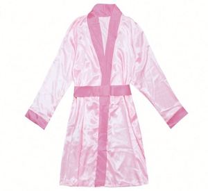 Vêtements à manches longues pour mariées et demoiselles d'honneur, vêtements de nuit doux et soyeux, robes en satin, peignoirs en soie - Product Image 3