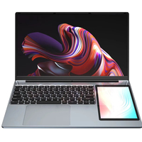 Envío Gratis, Laptop Empresarial de 15.6 Pulgadas con Pantalla Dual de 7 Pulgadas, 16GB de RAM, 1920*1080P, con Teclado Retroiluminado