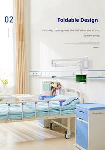 Chariot d'instruments en acier moderne pour hôpital, chariot commercial pour clinique dentaire, chariot informatique, hauteur réglable, 4 roulettes, ABS - Product Image 2