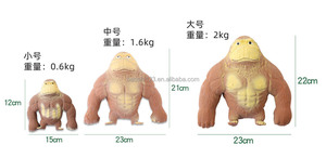 Juguete Antiestrés de Goma Suave con Forma de Rana y Gorila de Dibujos Animados, Juguete de Descompresión de Rebote Lento para Moldear Arena - Product Image 4