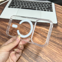 Étui de téléphone magnétique transparent en PC et TPU de haute qualité GSCASE pour iPhone 18 17 Plus 16 Pro 16 Pro Max et Samsung A55