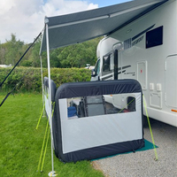 Coupe-vent modulaire à 3 panneaux pour l'extérieur, le camping, la colonne d'air et le mur.