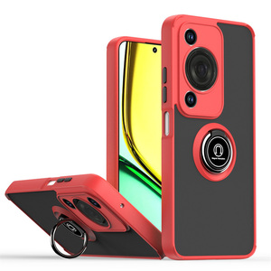 Per <span class=keywords><strong>Huawei</strong></span> Pura 70 Pro / 70 Pro + / P60 P40 P30 <span class=keywords><strong>P20</strong></span> Pro <span class=keywords><strong>Lite</strong></span> / Nova 3e <span class=keywords><strong>Cover</strong></span> opaca antiurto custodia posteriore ibrida con anello - Product Image 1
