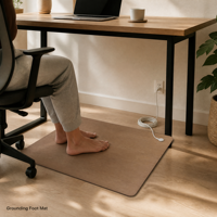 Alfombrilla de Escritorio para Trabajar desde Casa, con Diseño de Madera, 4mm, Conductiva, Antiestática, ESD