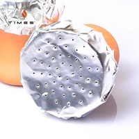 Vente en gros 12-16cm rond narguilé Shisha feuille de papier d'aluminium jetable personnalisé recyclable