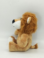 Jouets en peluche lion personnalisés pour enfants, cadeaux, animaux en peluche, poupées douces, animaux en peluche lion, jouets en peluche