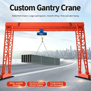 Grue <span class=keywords><strong>portique</strong></span> à poutre simple de type boîte, modèle MH, à bas prix, montée sur rail, pour levage de marchandises en extérieur - Product Image 2