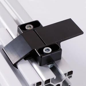 Cerraduras para Puertas Industriales con Perfil de Aluminio Estándar Europeo, Cerraduras para Cajas Eléctricas/Gabinetes de 30, 40 y 45 mm, Aleación de Metal - Product Image 1