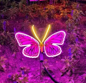 ไฟ LED รูปผีเสื้อกลางแจ้งแบบใหม่ โปร่งใส จำลองแมลง ตกแต่งวันหยุด สวนสาธารณะ สนามหญ้า แสงไฟกลางคืน - Product Image 3