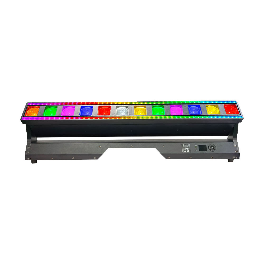 Dmx512 Control Linear Dimming Lighting 12X40W LED 4-in-1 Lamp Beads Led Moving Head Wash Stage Light for DJ Bar Music Festival
