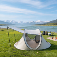 Tente de camping pop-up pour 1 à 4 personnes, installation instantanée, imperméable, résistante au vent, pour la randonnée en plein air, le pique-nique, la plage, les voyages, abri de jardin